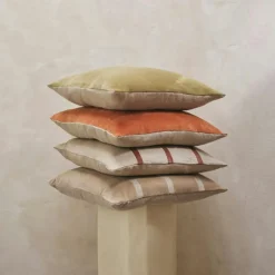 Senti Stripe Kuddfodral 50x50 cm, Carob Brown