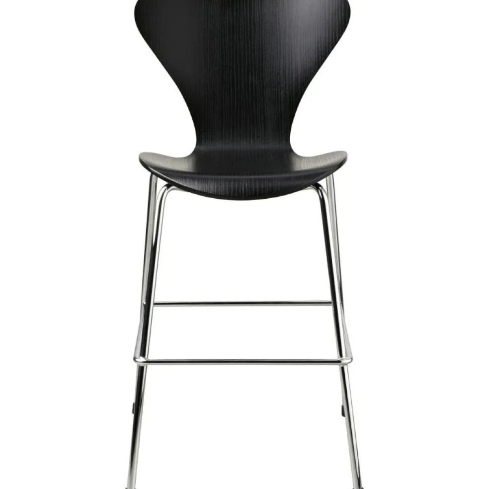 Series 7 Juniorstol, Svart / Krom