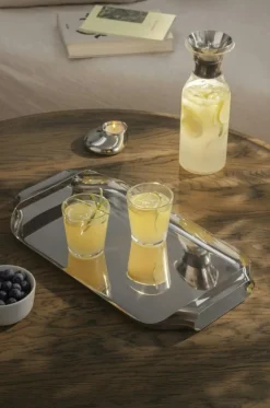 Serveringsbricka 25x43 cm, Svart