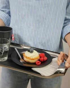 Serveringsbricka 25x43 cm, Svart