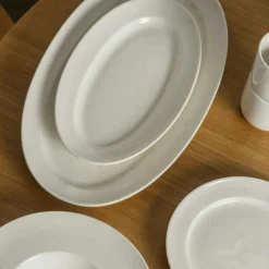 Serveringsfat Oval 18x30 cm, Vanilj