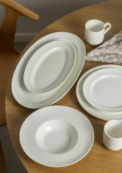 Serveringsfat Oval 18x30 cm, Vanilj