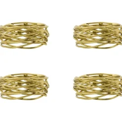 Servettring 4-pack, Gyllene