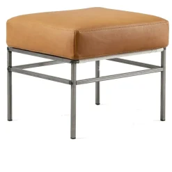 Jonas Ihreborn Fotpallar-Seventy Five Fotpall Läder, Challenger Brandy