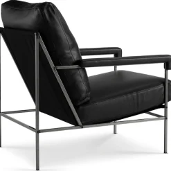 Jonas Ihreborn Fåtöljer-Seventy Five Fåtölj Läder, Challenger Brandy / Beige Canvas