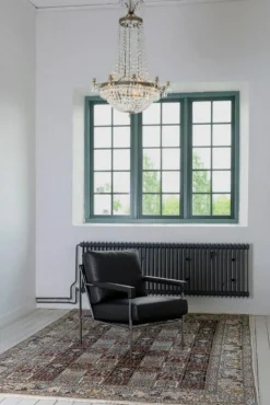 Jonas Ihreborn Fåtöljer-Seventy Five Fåtölj Läder, Challenger Brandy / Beige Canvas