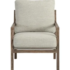 Jonas Ihreborn Fåtöljer-Seventy Five Wood Fåtölj, Rökt Ek / Bouclé Sand