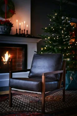 Jonas Ihreborn Fåtöljer-Seventy Five Wood Fåtölj, Valnöt / Läder