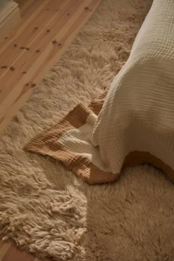 Shaggy Matta Mörkbeige, 250x350 cm