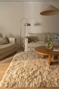 Shaggy Matta Mörkbeige, 250x350 cm
