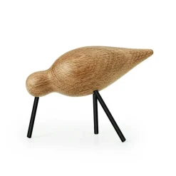 Normann Copenhagen Träfigurer-Shorebird Medium, Ek/Svart