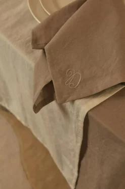 Sienna Textilset 4 Bordstabletter + 4 Servetter, Grön