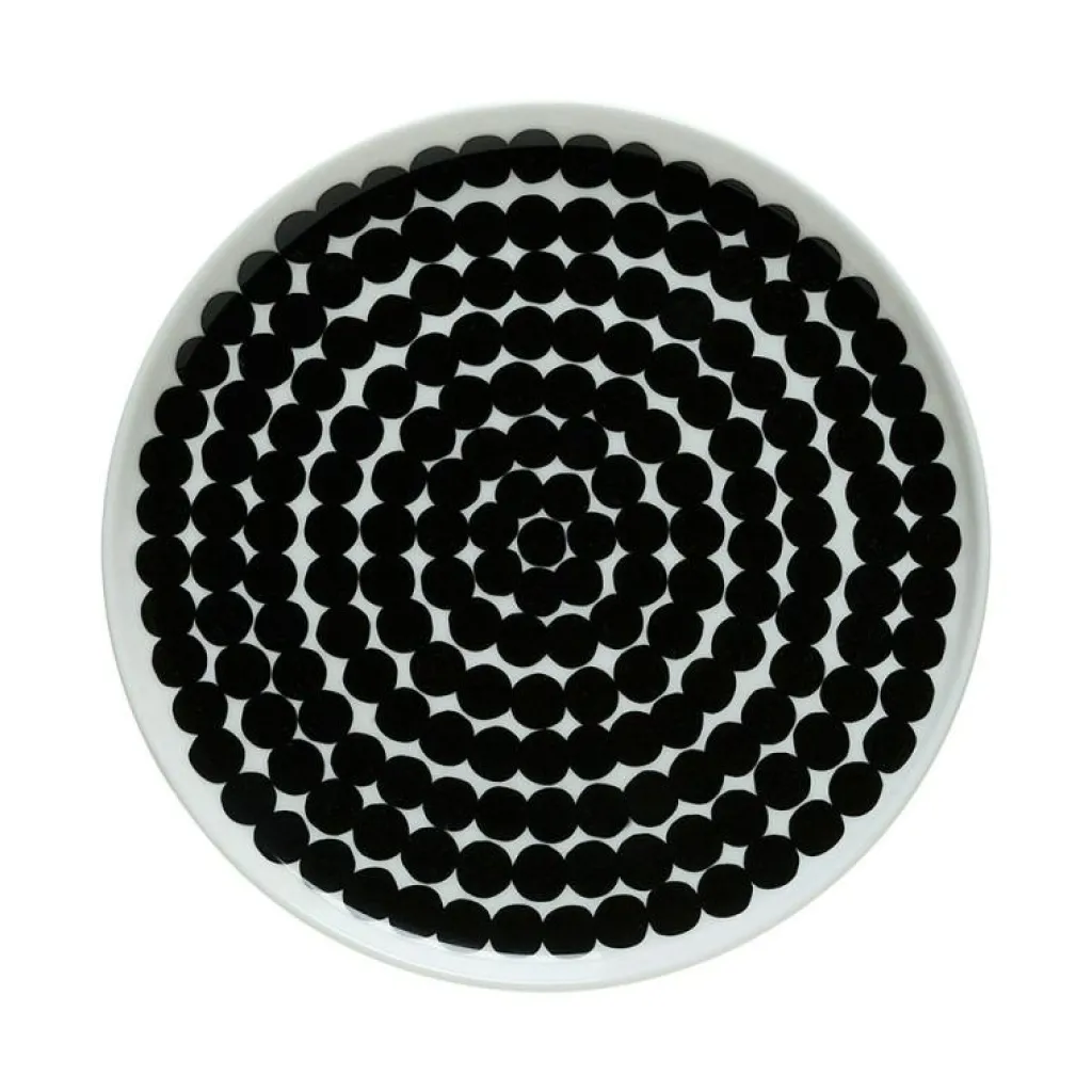 Marimekko Mattallrikar-Siirtolapuutarha Tallrik 20 cm, Vit / Mörkblå