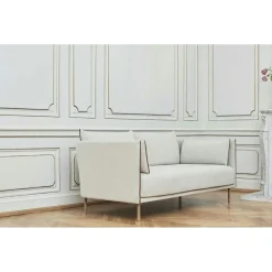 Silhouette 2-Sitssoffa, Krom / Linara 142