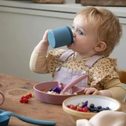 Barn Sebra Barnmuggar-Silicone Lock, Blå