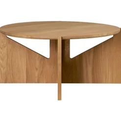 Simple XL Soffbord 78 cm, Varmlackerad Ek