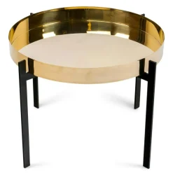 OX Denmarq Soffbord-Single Deck Bord, Svart Underrede, Koppar