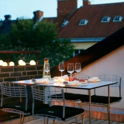 Grythyttan stålmöbler Dynor För Utemöbler-Sittdyna Till 1/Bryggeri/High Tech Stol, Svart