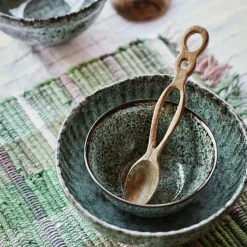 Skål 60 cl, Brun / Vit