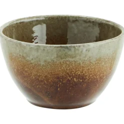 Madam Stoltz Serveringsskålar|Frukostskålar-Skål Ø13 cm, Brun / Grå