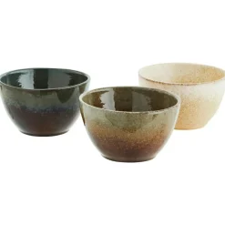 Madam Stoltz Serveringsskålar|Frukostskålar-Skål Ø13 cm, Brun / Grå