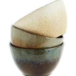 Madam Stoltz Serveringsskålar|Frukostskålar-Skål Ø13 cm, Brun / Grå