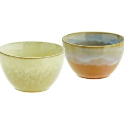 Madam Stoltz Serveringsskålar|Frukostskålar-Skål Ø13 cm, Brun / Grå