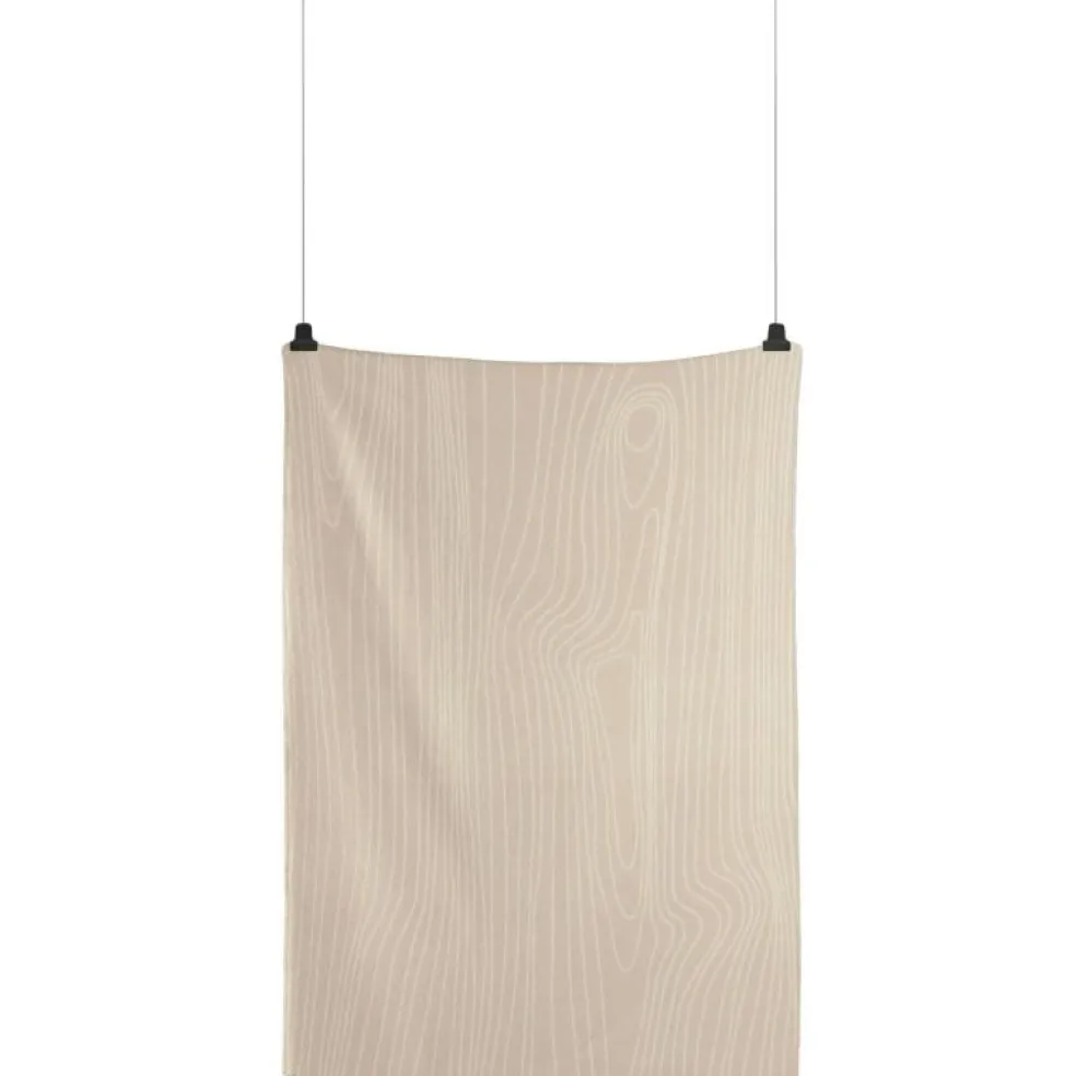 Skog Pläd 135x200 cm, Svart/Natural