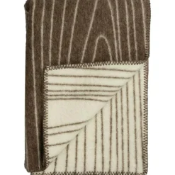 Skog Pläd 135x200 cm, Svart/Natural