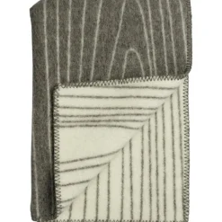 Skog Pläd 135x200 cm, Svart/Natural