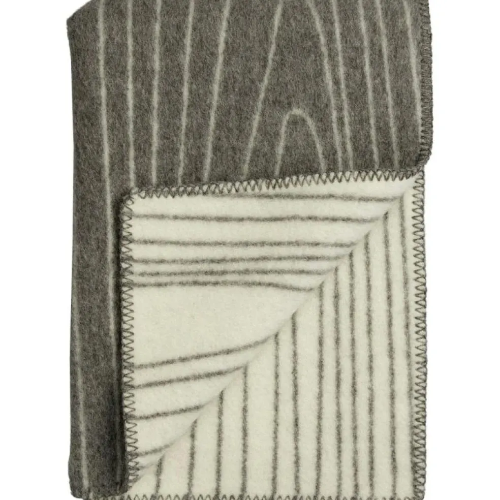 Skog Pläd 135x200 cm, Svart/Natural