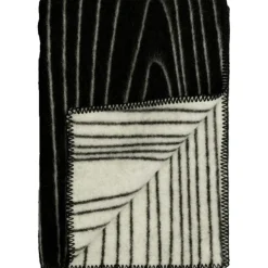 Skog Pläd 135x200 cm, Svart/Natural