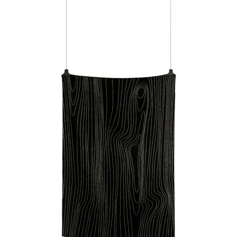 Skog Pläd 135x200 cm, Svart/Natural