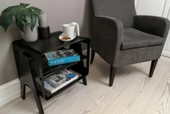 Skohylla Golv 50x35x50 cm, Svart