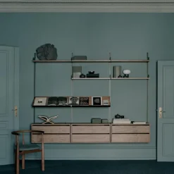 New Works Modulära Hyllsystem-Skåp Med Lådor, Valnöt