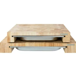 Skärbräda Med En Bleckplåt, 39x27x6 cm