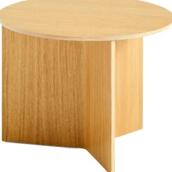 HAY Sängbord & Nattduksbord|Sängbord & Nattduksbord-Slit Bord Rund Ø45, Svart Lackad Ek