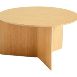 HAY Soffbord-Slit Bord Runt Ø65, Svart Lackad Ek