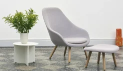 HAY Sidobord & Avlastningsbord|Soffbord-Slit Round Bord, Ljusgul