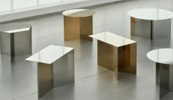 HAY Sidobord & Avlastningsbord|Soffbord-Slit Round Bord, Ljusgul