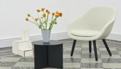 HAY Sidobord & Avlastningsbord|Soffbord-Slit Round Bord, Ljusgul