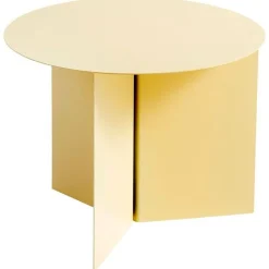 HAY Sidobord & Avlastningsbord|Soffbord-Slit Round Bord, Ljusgul