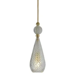 EBB & FLOW Fönsterlampor|Pendellampor-Smykke Pendel Ø12,5 cm, Crystal/Gold
