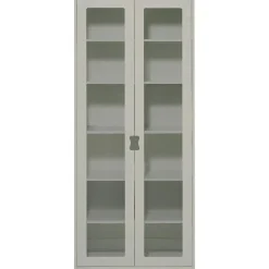 Asplund Skåp & Vitrinskåp-Snö F Vitrinskåp 42 cm, Vit/Ek