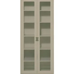 Snö F Vitrinskåp 30 cm, Vit/Ek