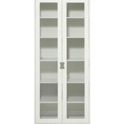 Snö F Vitrinskåp 30 cm, Vit/Ek