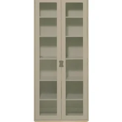 Snö F Vitrinskåp 30 cm, Vit/Ek