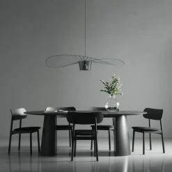 Social Matbord Svart Ek, 110 cm