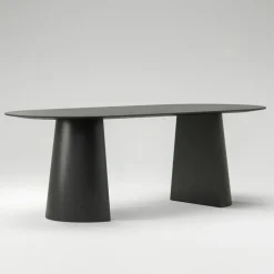 Social Matbord Svart Ek, 110 cm