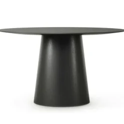 Social Matbord Svart Ek, 110 cm